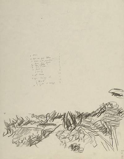Robert Hainard - Jeune fille au bord de la rivière (croquis) - Copyright Fondation Hainard
