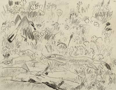 Robert Hainard - Hermine et traquet motteux - Copyright Fondation Hainard