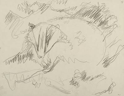 Robert Hainard - Blaireau au clair de lune - Copyright Fondation Hainard