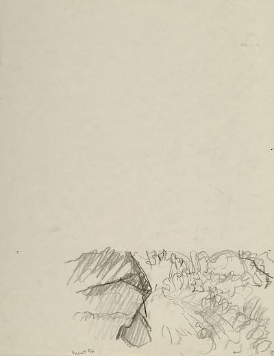 Robert Hainard - Gorges du Gorner (croquis) - Copyright Fondation Hainard