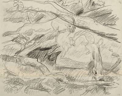 Robert Hainard - Deux belettes - Copyright Fondation Hainard