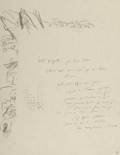 Robert Hainard - Sterne arctique nourrissant deux poussins (croquis) - Copyright Fondation Hainard