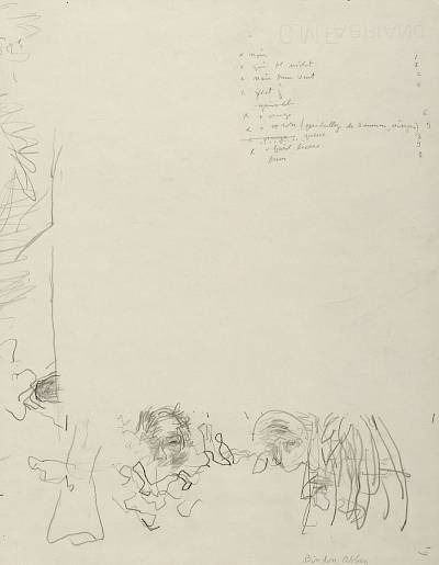 Robert Hainard - Le grand saumon (croquis) - Copyright Fondation Hainard
