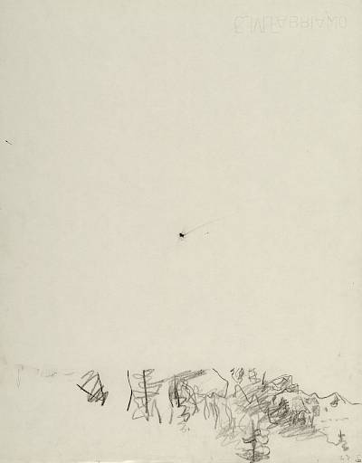 Robert Hainard - Grimpereau de rochers descendant à son nid (croquis) - Copyright Fondation Hainard