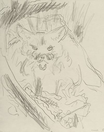 Robert Hainard - Courage maternel (croquis) - Copyright Fondation Hainard