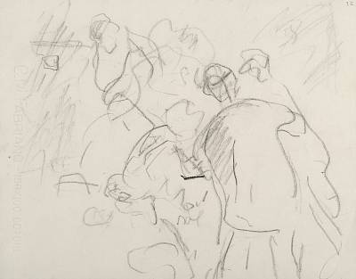 Robert Hainard - Fonderie de bronze (croquis) - Copyright Fondation Hainard
