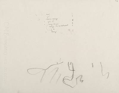 Robert Hainard - Fonderie de bronze (croquis) - Copyright Fondation Hainard