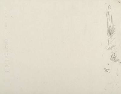 Robert Hainard - Huppe sur le chemin (croquis) - Copyright Fondation Hainard