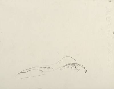 Robert Hainard - Famille de castors (croquis) - Copyright Fondation Hainard