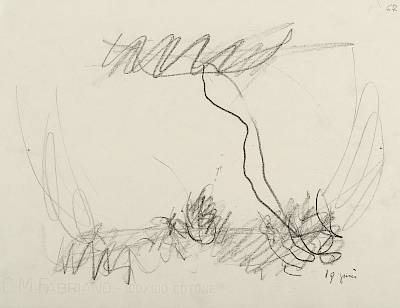 Robert Hainard - L'éclair (croquis) - Copyright Fondation Hainard