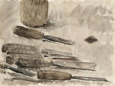 Robert Hainard - Mes outils - Copyright Fondation Hainard