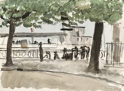 Robert Hainard - Bateau au jardin anglais - Copyright Fondation Hainard