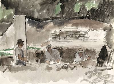 Robert Hainard - Terrassiers - Copyright Fondation Hainard