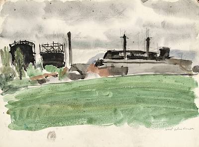 Robert Hainard - Usine à gaz d'Aïre - Copyright Fondation Hainard