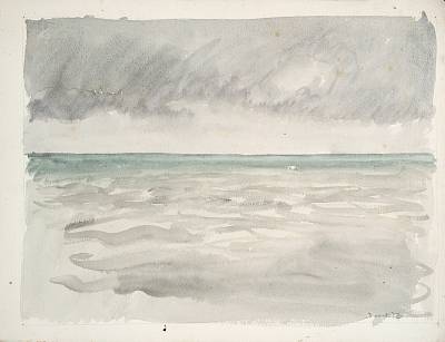 Robert Hainard - Quiberville, temps gris - Copyright Fondation Hainard