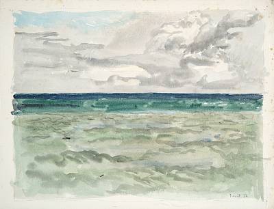 Robert Hainard - La mer, Quiberville - Copyright Fondation Hainard