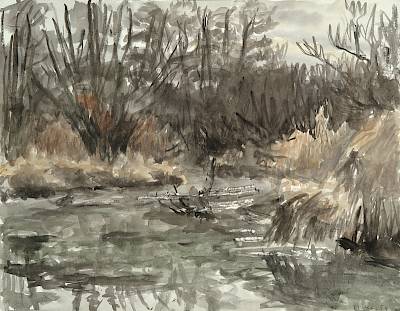 Robert Hainard - La Versoix - Copyright Fondation Hainard