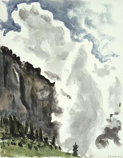 Robert Hainard - Brouillard à Mombas, Derborence - Copyright Fondation Hainard