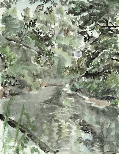 Robert Hainard - La Versoix - Copyright Fondation Hainard