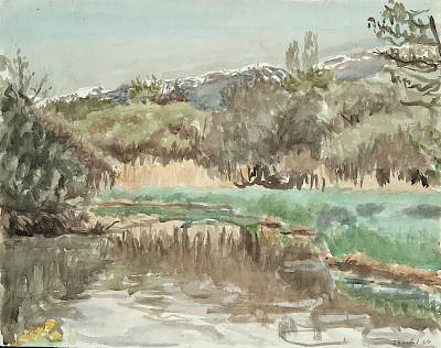 Robert Hainard - La Versoix - Copyright Fondation Hainard