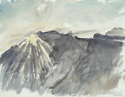 Robert Hainard - Vers Loèche, lever de soleil - Copyright Fondation Hainard